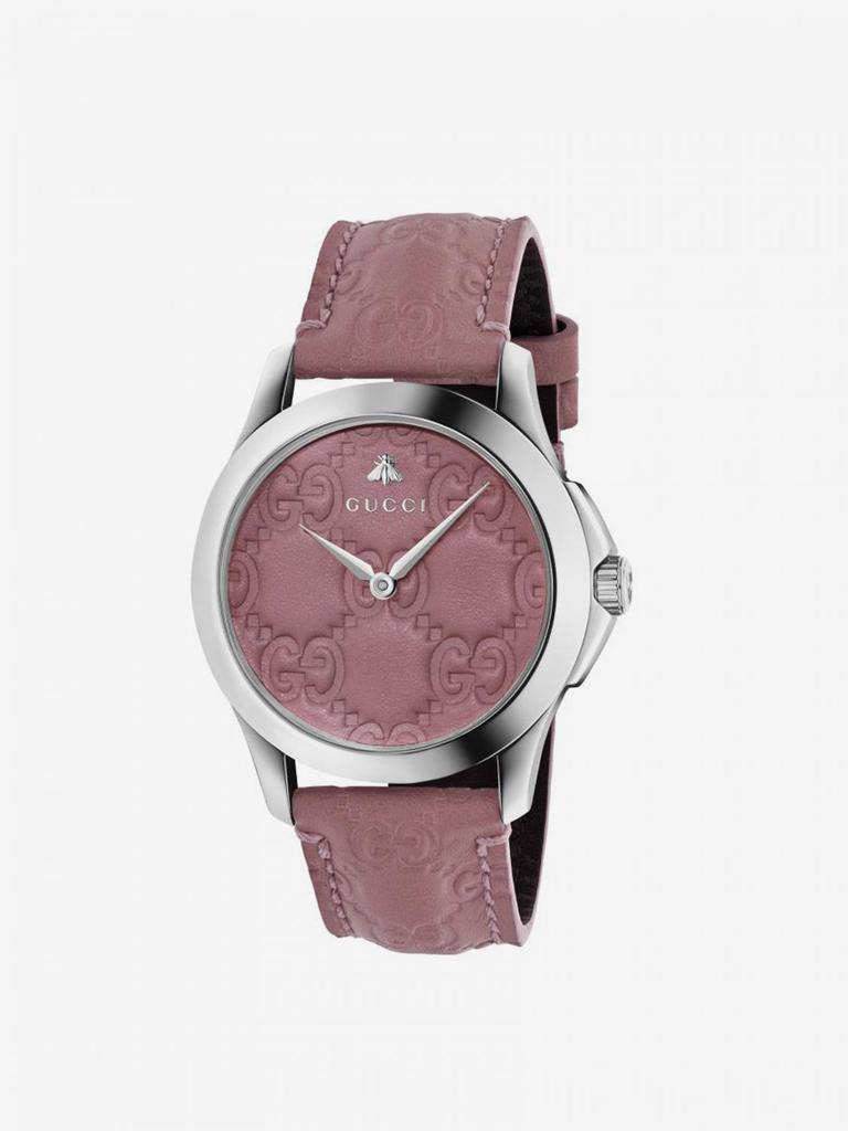 商品Gucci|G-Timeless watch case 38 mm with the engraved "GG" monogram,价格¥5753,第1张图片