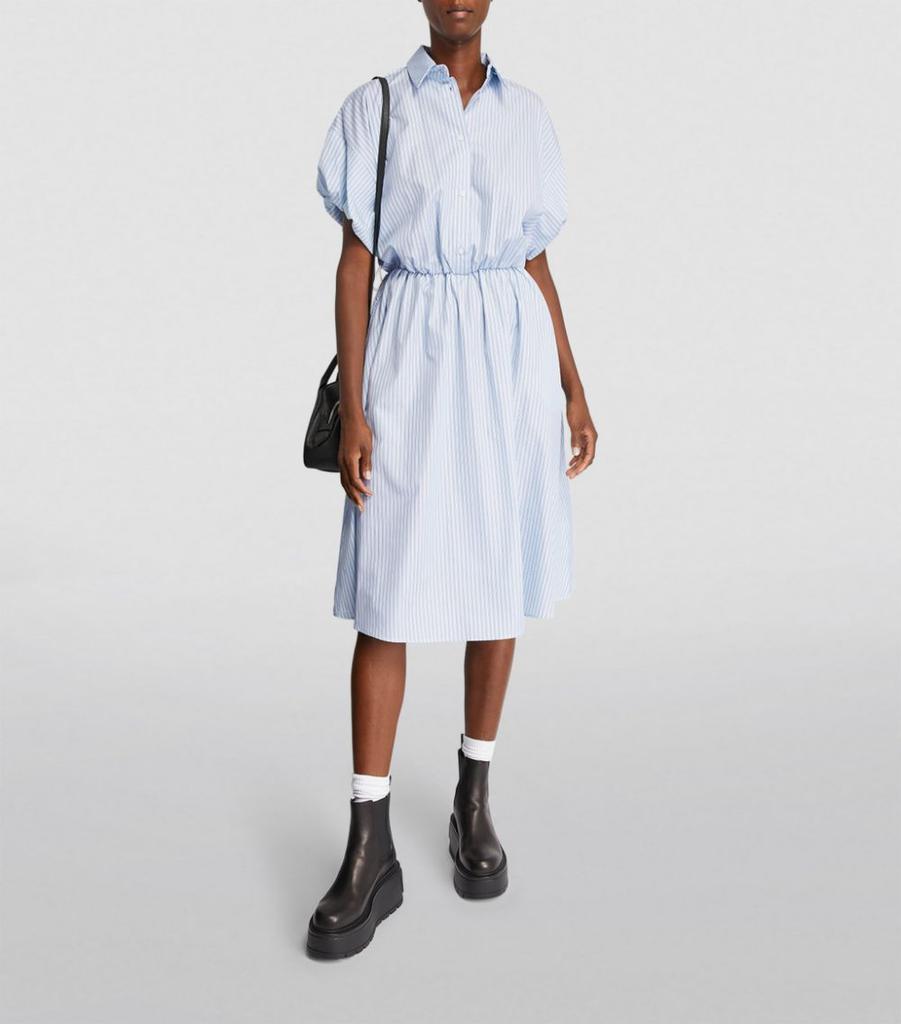 商品Maje|Cotton Striped Midi Dress,价格¥2435,第4张图片详细描述