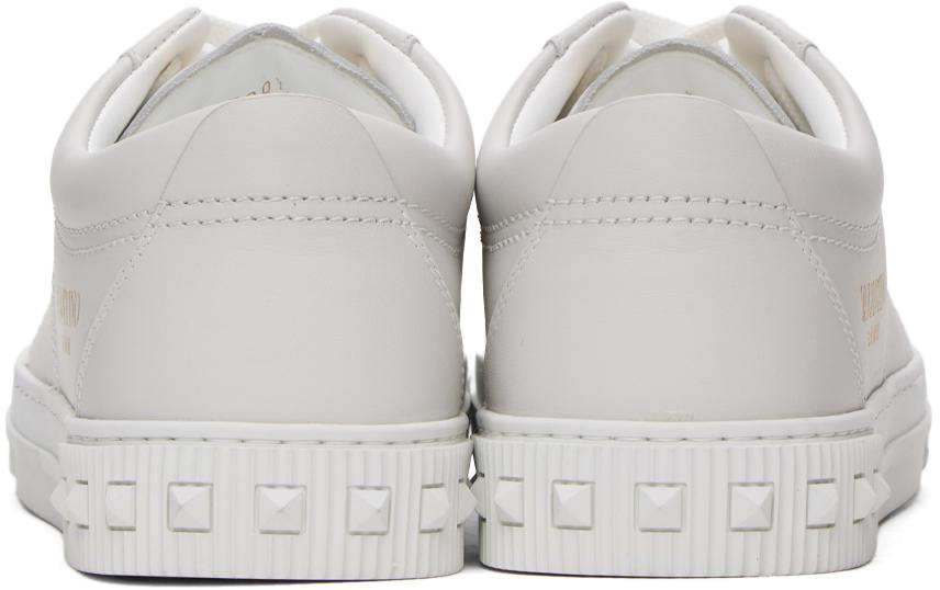 Valentino White Cityplanet Calfskin Sneakers - Casual Shoes