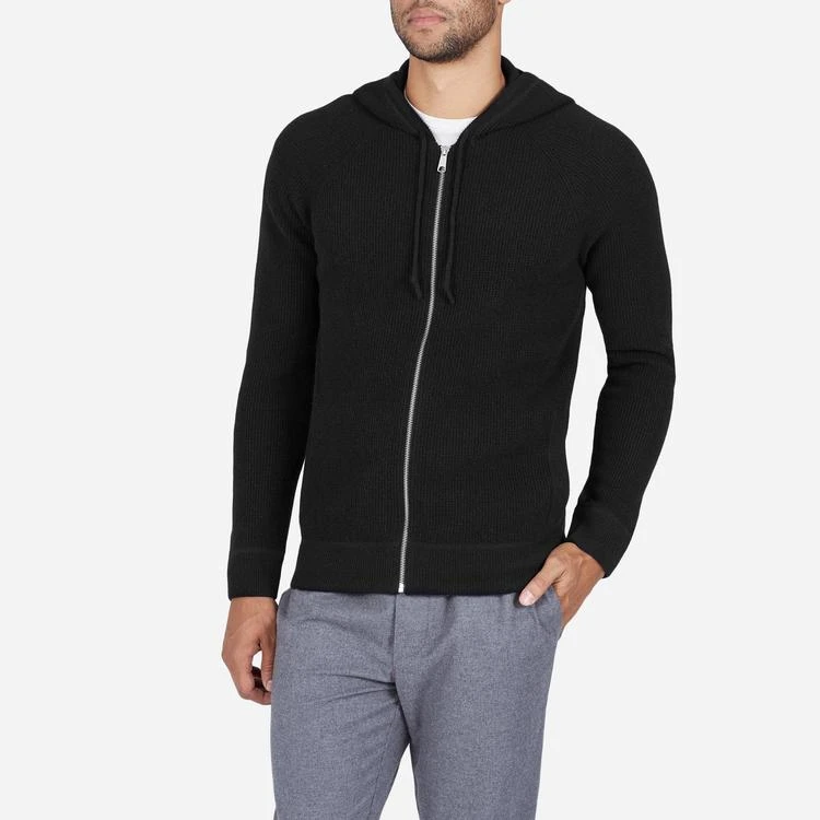 商品Everlane|The Waffle-Knit Cashmere Zip Hoodie 羊绒连帽拉链卫衣,价格¥1233,第2张图片详细描述