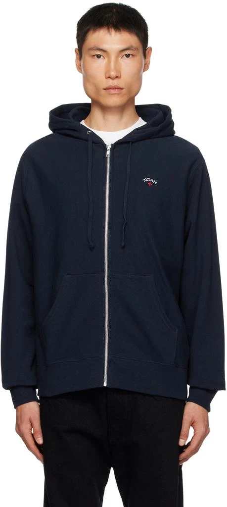 商品Noah|Navy Zip Hoodie,价格¥654,第1张图片