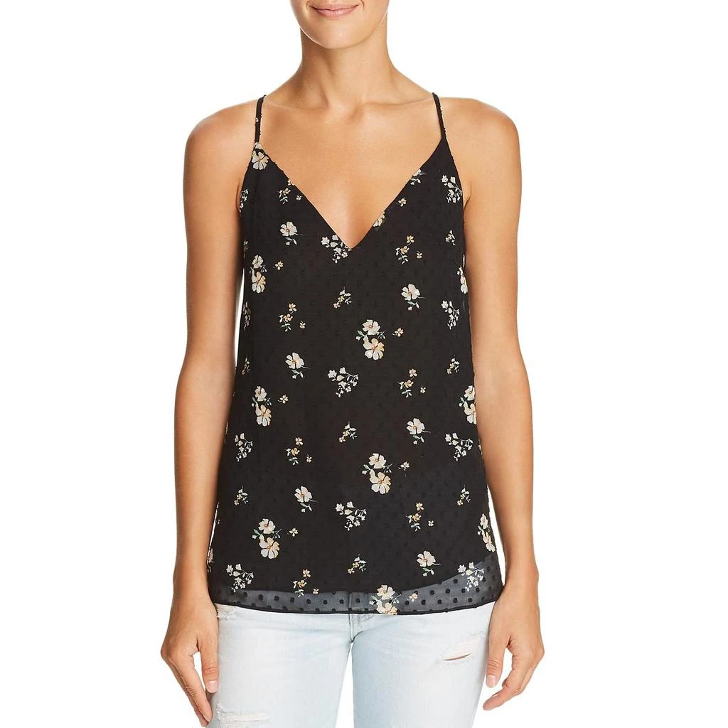 商品AQUA|Aqua Womens Floral V-Back Camisole Top,价格¥62,第1张图片