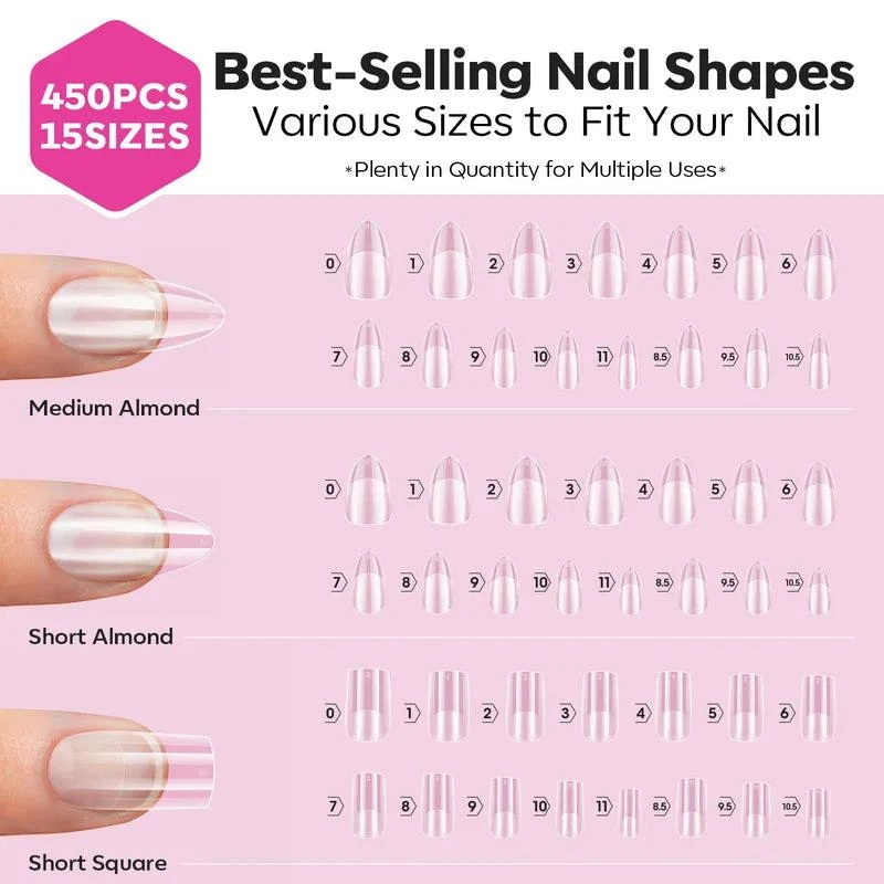 Almond&Square Soft Nail Tips 商品