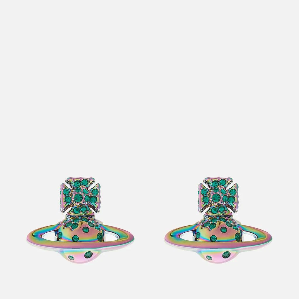 商品Vivienne Westwood|Vivienne Westwood Porfino Bas Relief Iridescent-Tone Brass and Crystal Earrings,价格¥710,第1张图片