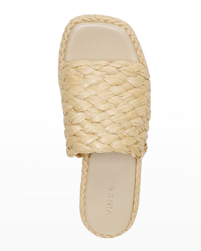 商品Vince|Rumi Raffia Flat Slide Sandals,价格¥824,第6张图片详细描述