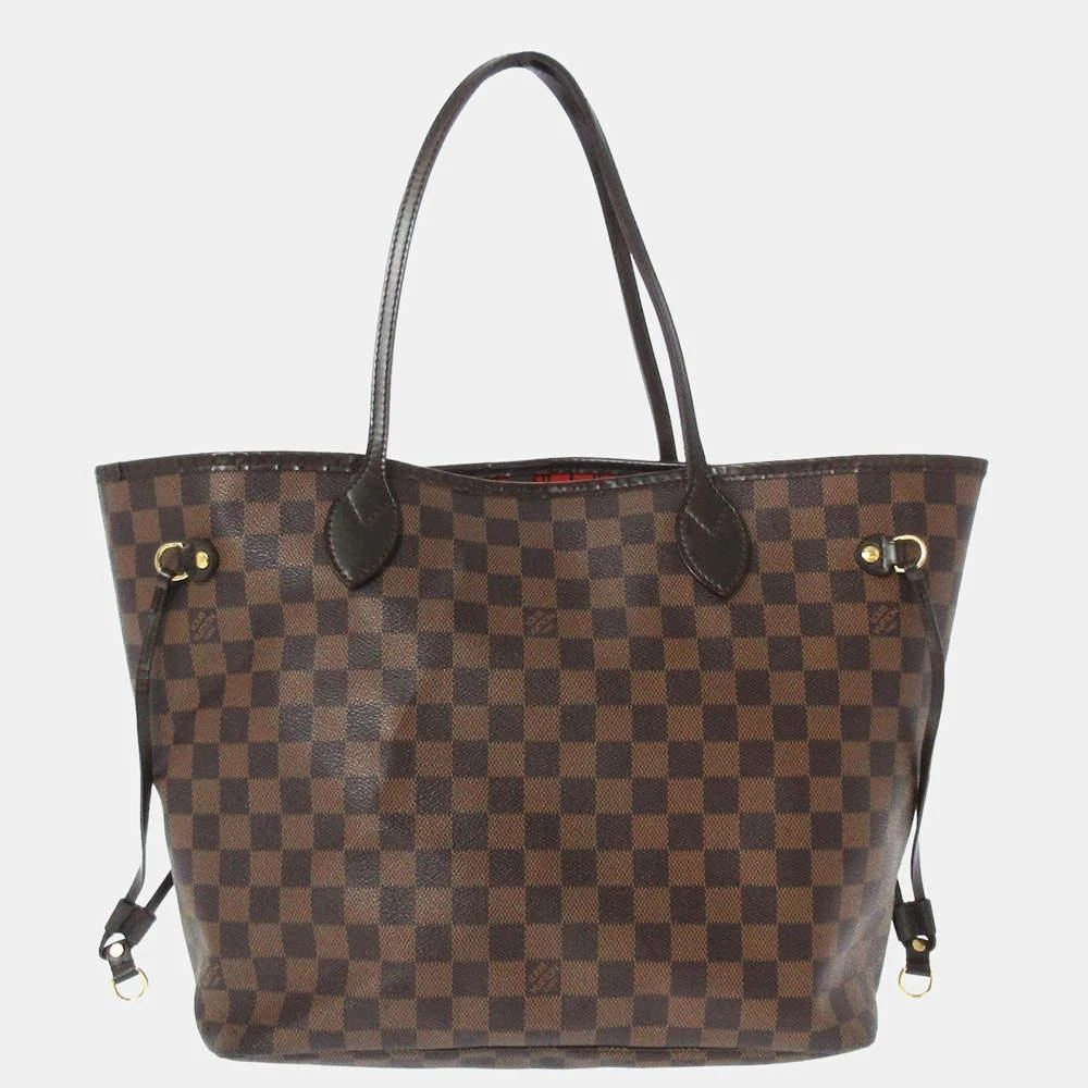 商品[二手商品] Louis Vuitton|Louis Vuitton Brown Damier Ebene Neverfull MM,价格¥13069,第1张图片
