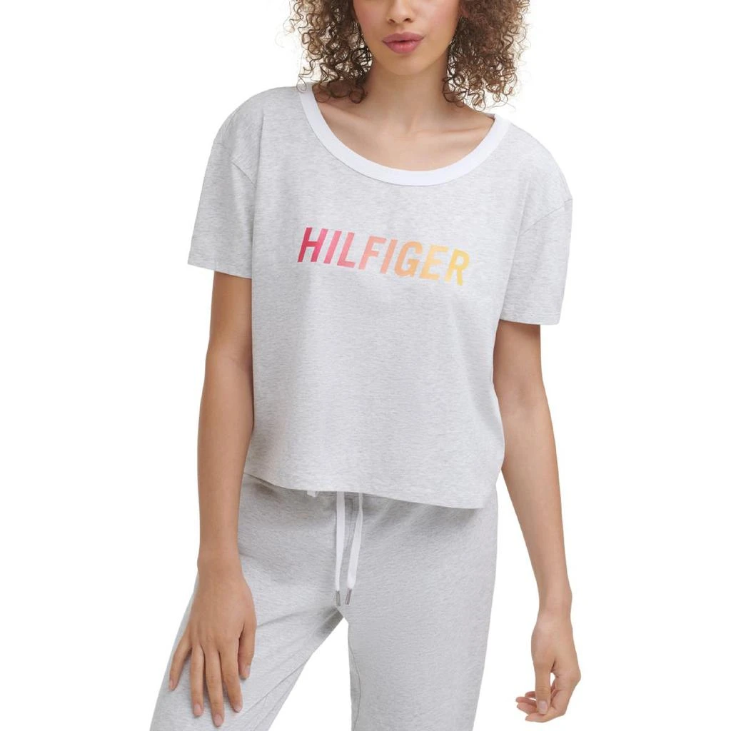 商品Tommy Hilfiger|Tommy Hilfiger Sport Womens Cutout Logo Pullover Top,价格¥40,第1张图片