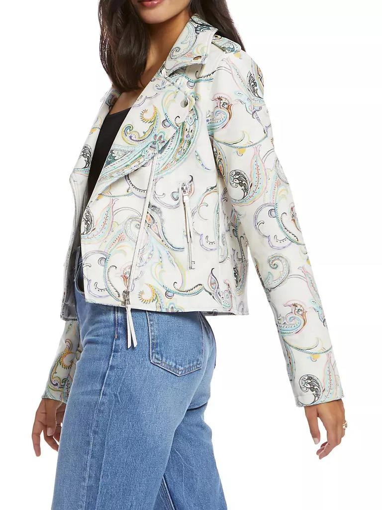 商品Robert Graham|Monroe Paisley Vegan Leather Jacket,价格¥2227,第4张图片详细描述