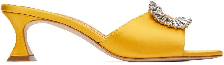 商品Manolo Blahnik|Yellow Laalita Heels,价格¥3120,第1张图片