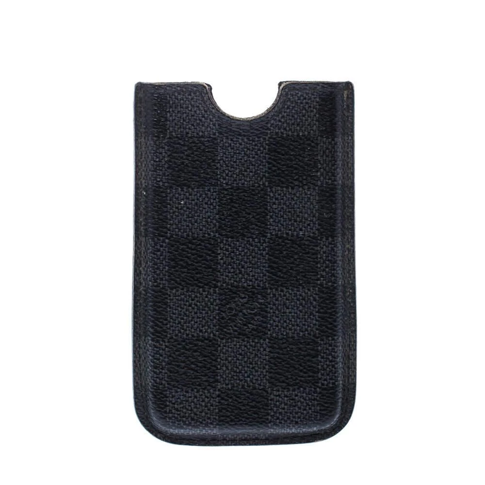 商品[二手商品] Louis Vuitton|Louis Vuitton Damier Graphite Canvas iPhone 4 Cover,价格¥926,第1张图片