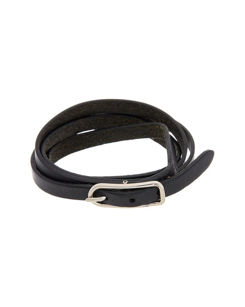 商品[二手商品] Hermes|Hermes Palladium Hapi Triple Tour Bracelet (Authentic Pre-Owned),价格¥2378,第1张图片