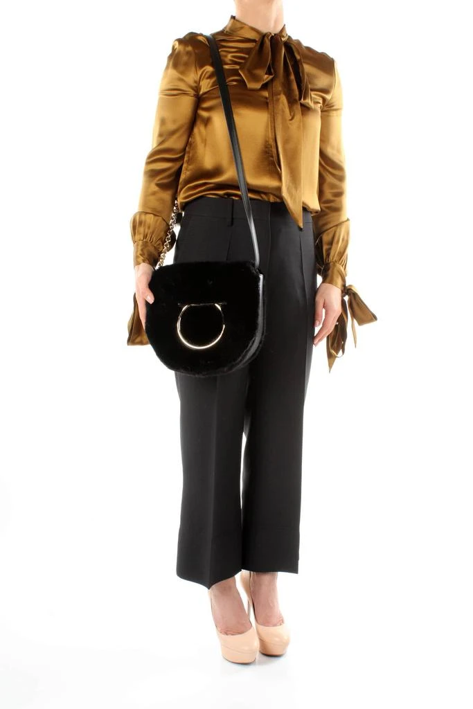 商品Salvatore Ferragamo|Crossbody Bag Mink Black,价格¥8153,第4张图片详细描述
