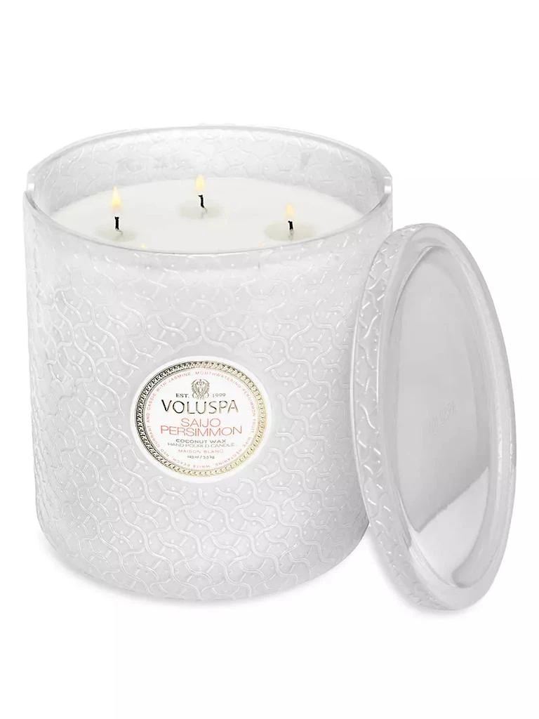 商品Voluspa|Saijo Persimmon 5-Wick Hearth Candle,价格¥1688,第2张图片详细描述