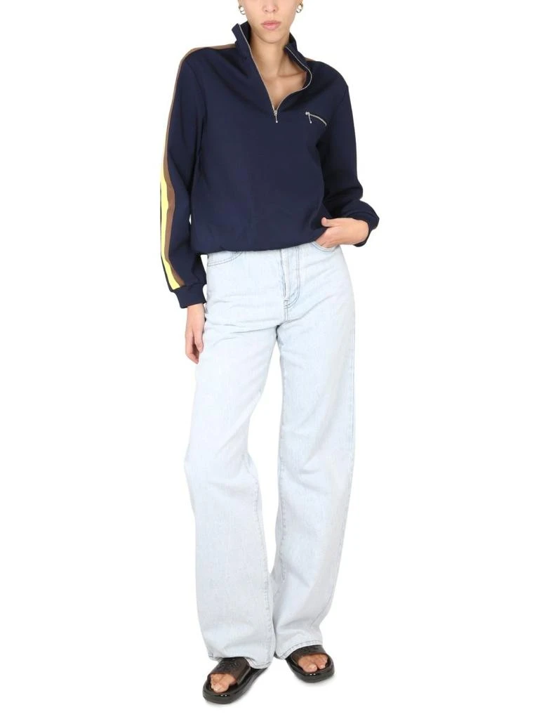 商品Tory Burch|Tory Burch Half-Zipped Knitted Top,价格¥2544,第3张图片详细描述