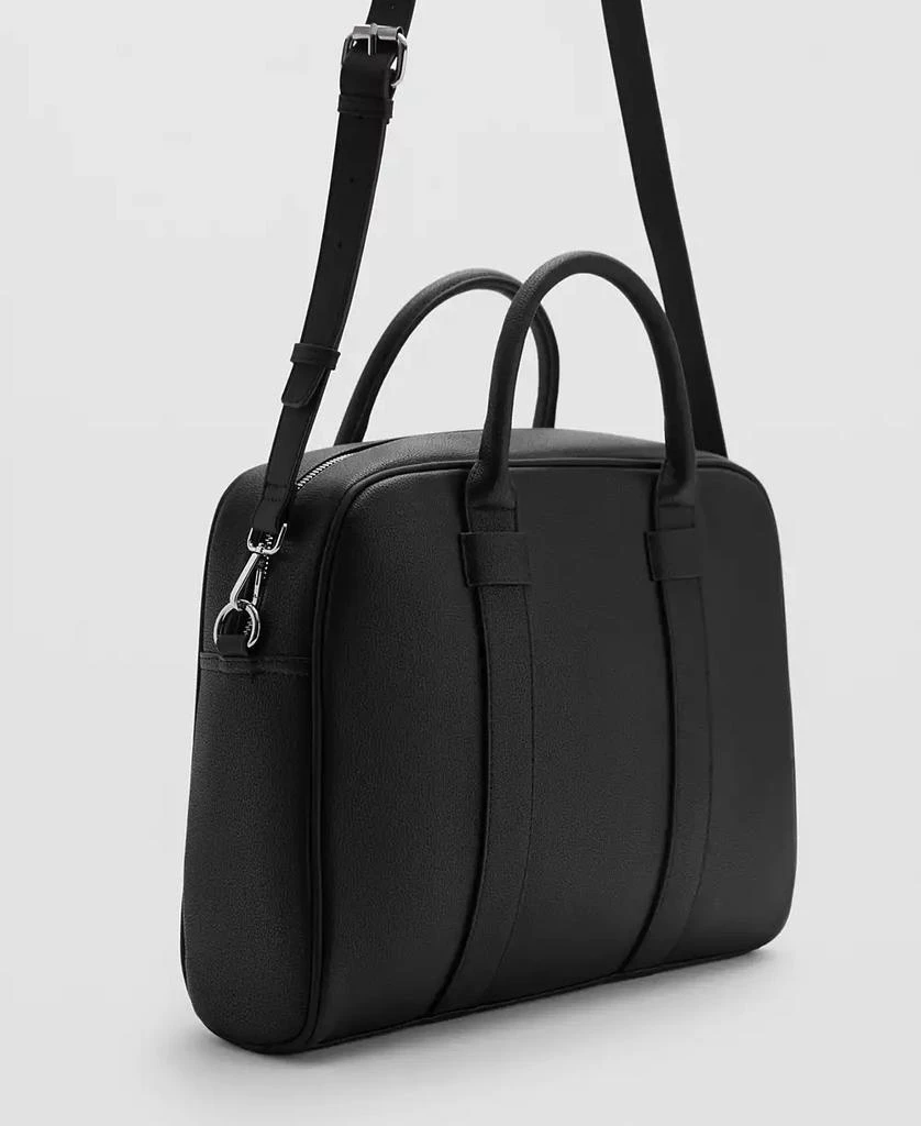 商品Mango|Men's Leather-Effect Briefcase,价格¥396,第2张图片详细描述