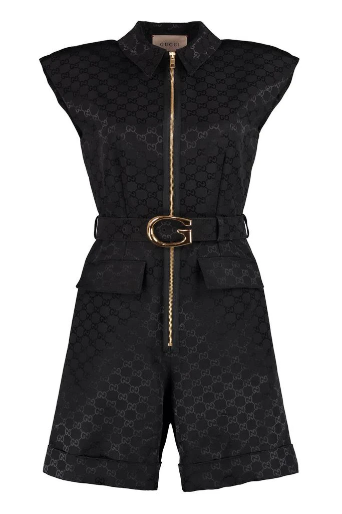 商品Gucci|Gucci GG Motif Sleeveless Playsuit,价格¥13872,第1张图片