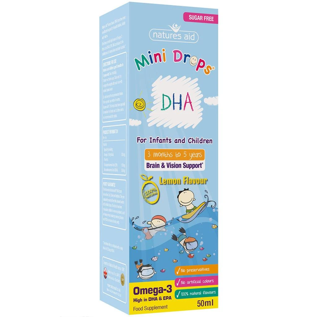 商品Natures Aid|Natures Aid - DHA Mini Drops for infants & children (50ml),价格¥198,第1张图片