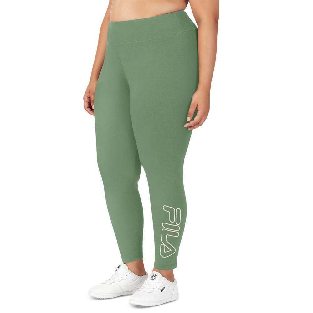 商品Fila|Plus Size Strut Mid-Rise Logo 7/8-Leggings,价格¥137,第1张图片