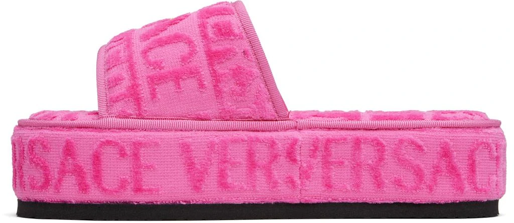 商品Versace|Pink 'I Heart Baroque' Slippers,价格¥3197,第3张图片详细描述