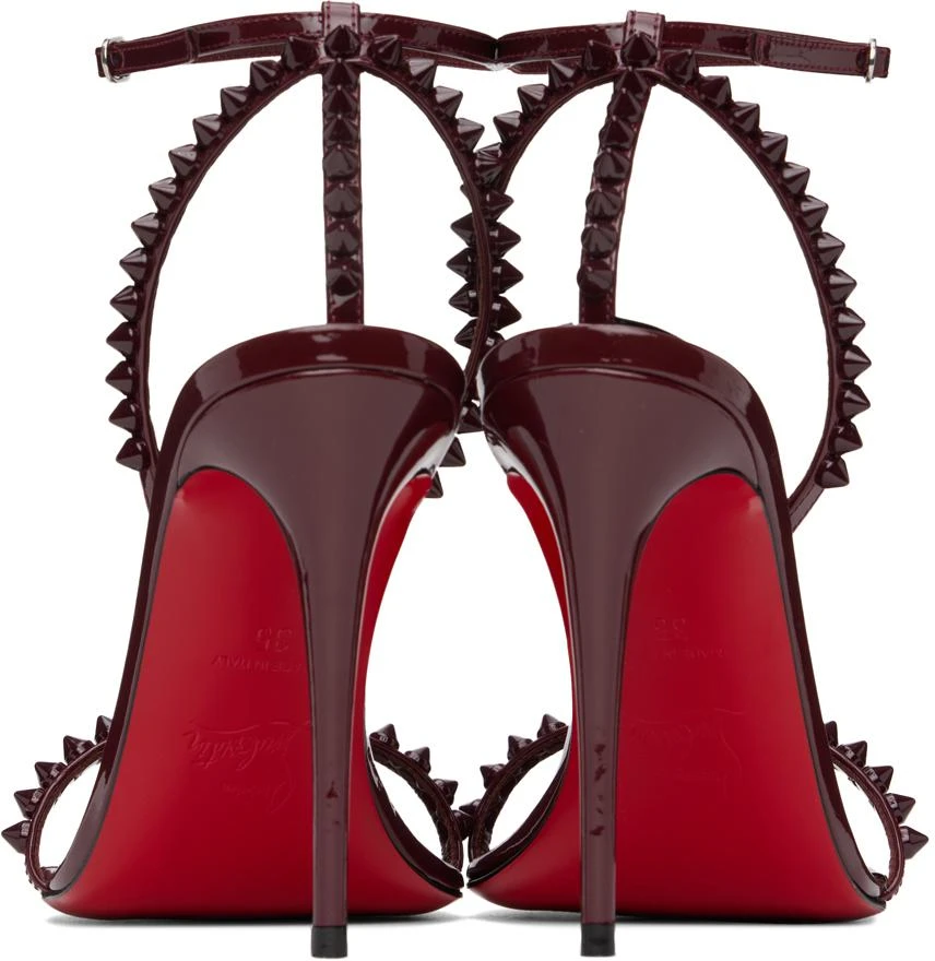 商品Christian Louboutin|Burgundy So Me 100 Sandals,价格¥6955,第2张图片详细描述