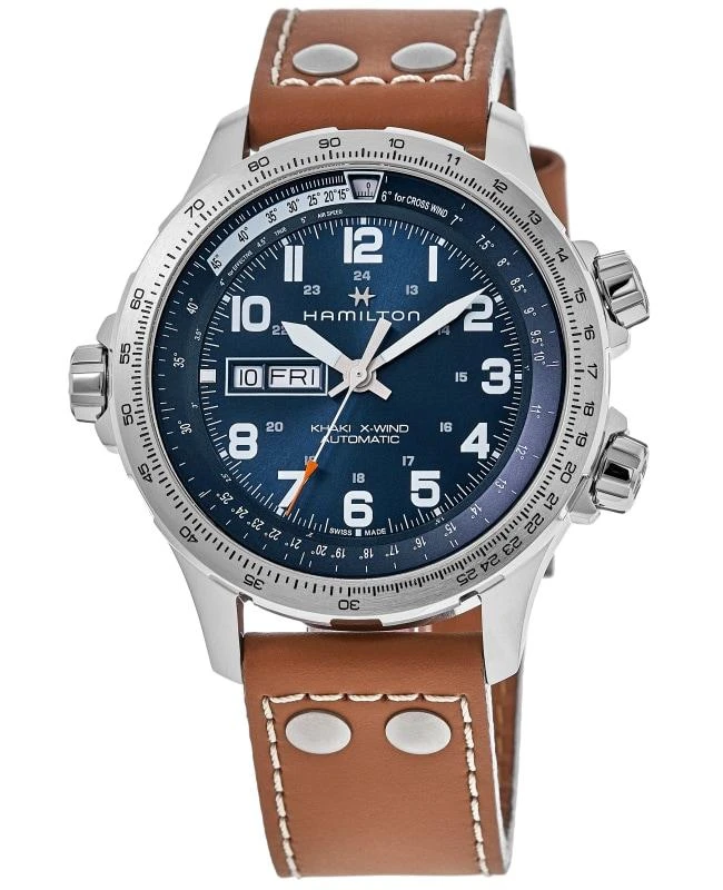 商品Hamilton|汉密尔顿瑞士手表卡其航空超越风速自动机械皮带腕表,价格¥6144,第1张图片
