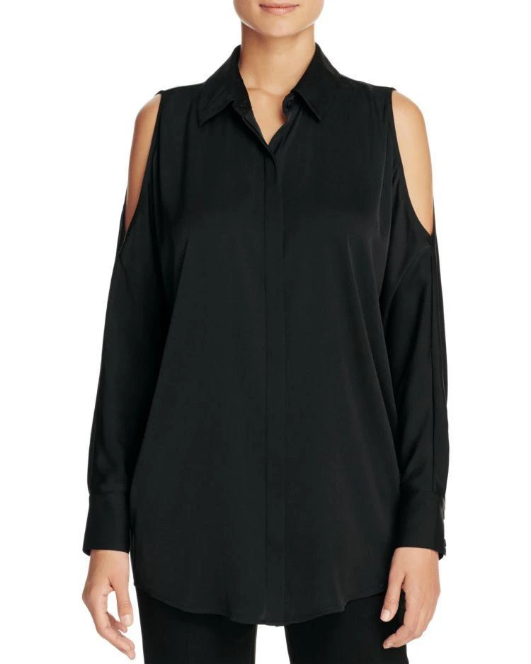 商品DKNY|Cold Shoulder Silk Blouse - 100% Exclusive,价格¥767,第1张图片