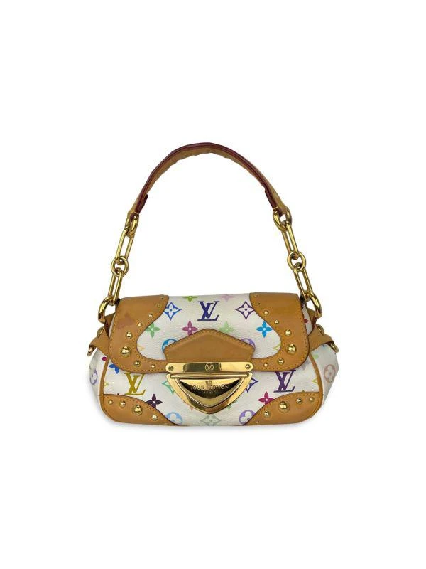 商品[二手商品] Louis Vuitton|Louis Vuitton Monogram Multicolor Marilyn White Hand Shoulder Bag M40127 Pre Owned,价格¥14845,第1张图片