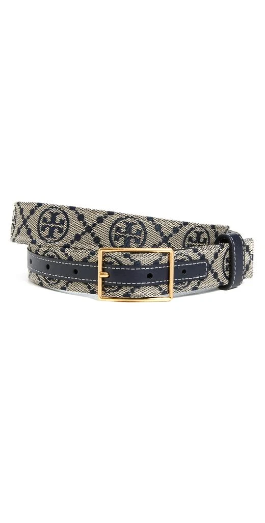 商品Tory Burch|Tory Burch 汤丽柏琦 T 交织字母提花腰带,价格¥738,第1张图片