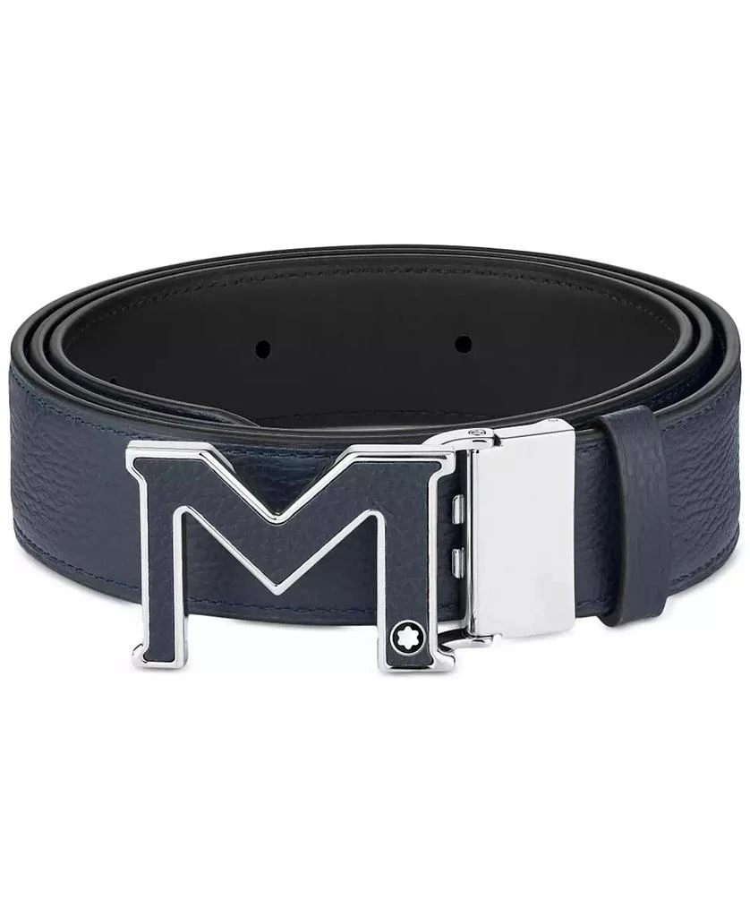 商品MontBlanc|M Buckle Reversible Leather Belt,价格¥3587,第2张图片详细描述