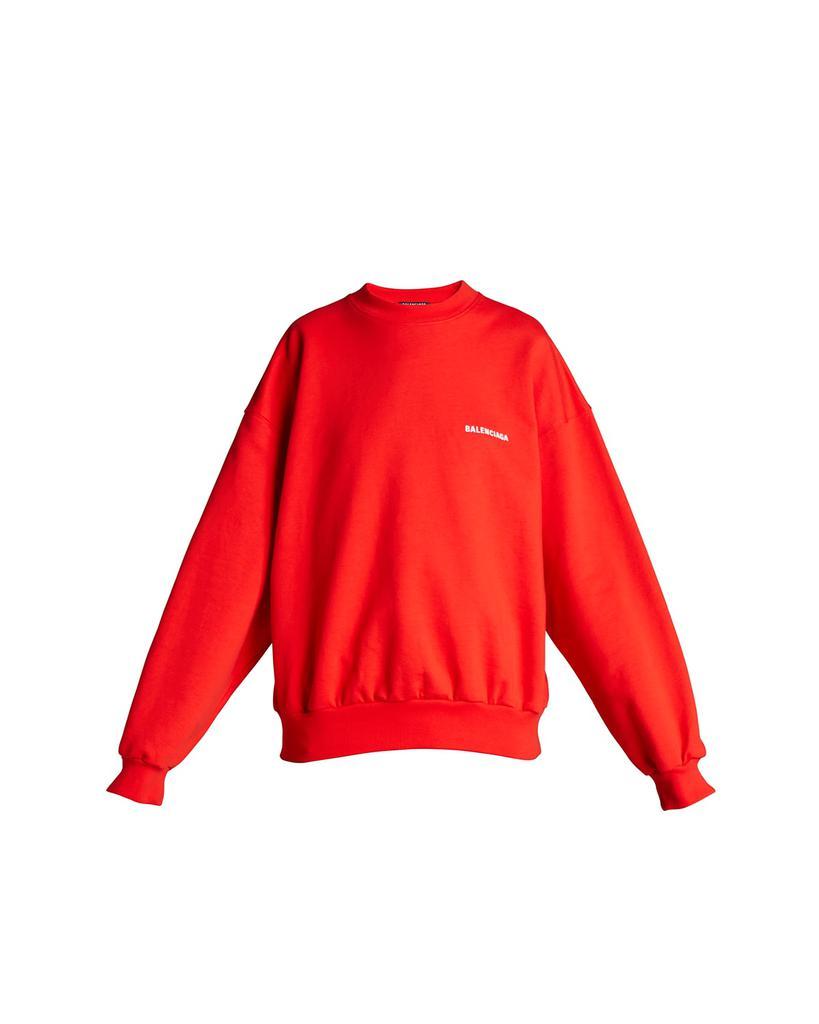 商品Balenciaga|Logo Molleton Bouclette Crewneck Sweatshirt,价格¥7127,第4张图片详细描述