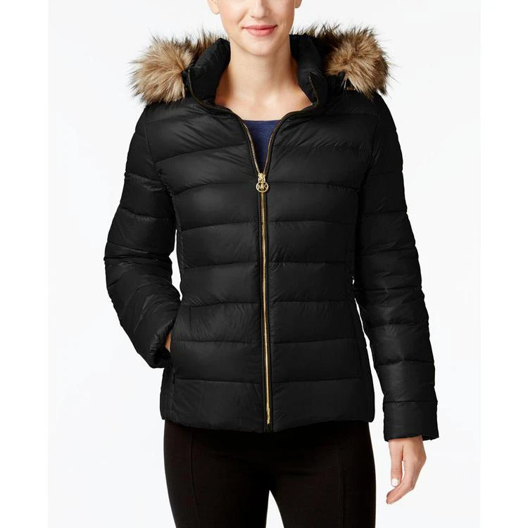 商品Michael Kors|MICHAEL  Faux-Fur-Trim Packable Down Puffer Coat, Created for Macy's,价格¥973,第1张图片