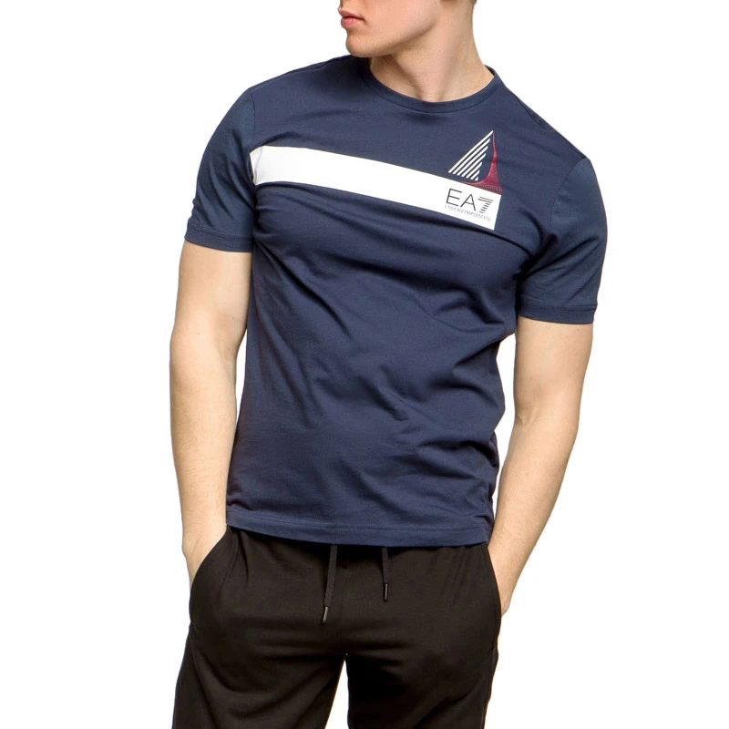 Emporio Armani 安普里奥 阿玛尼 EA7男士短袖T恤深蓝色 3GPT60-J02Z-1554 商品