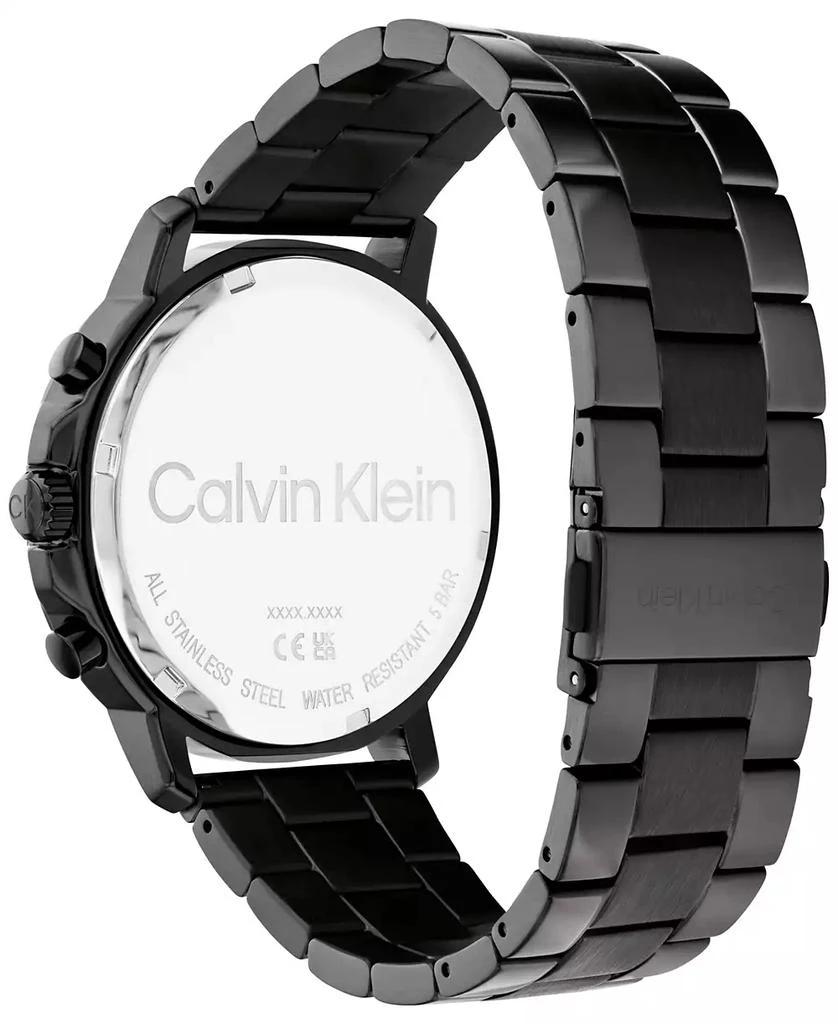 商品Calvin Klein|Men's Gauge Stainless Steel Bracelet Watch 46mm,价格¥510,第3张图片详细描述