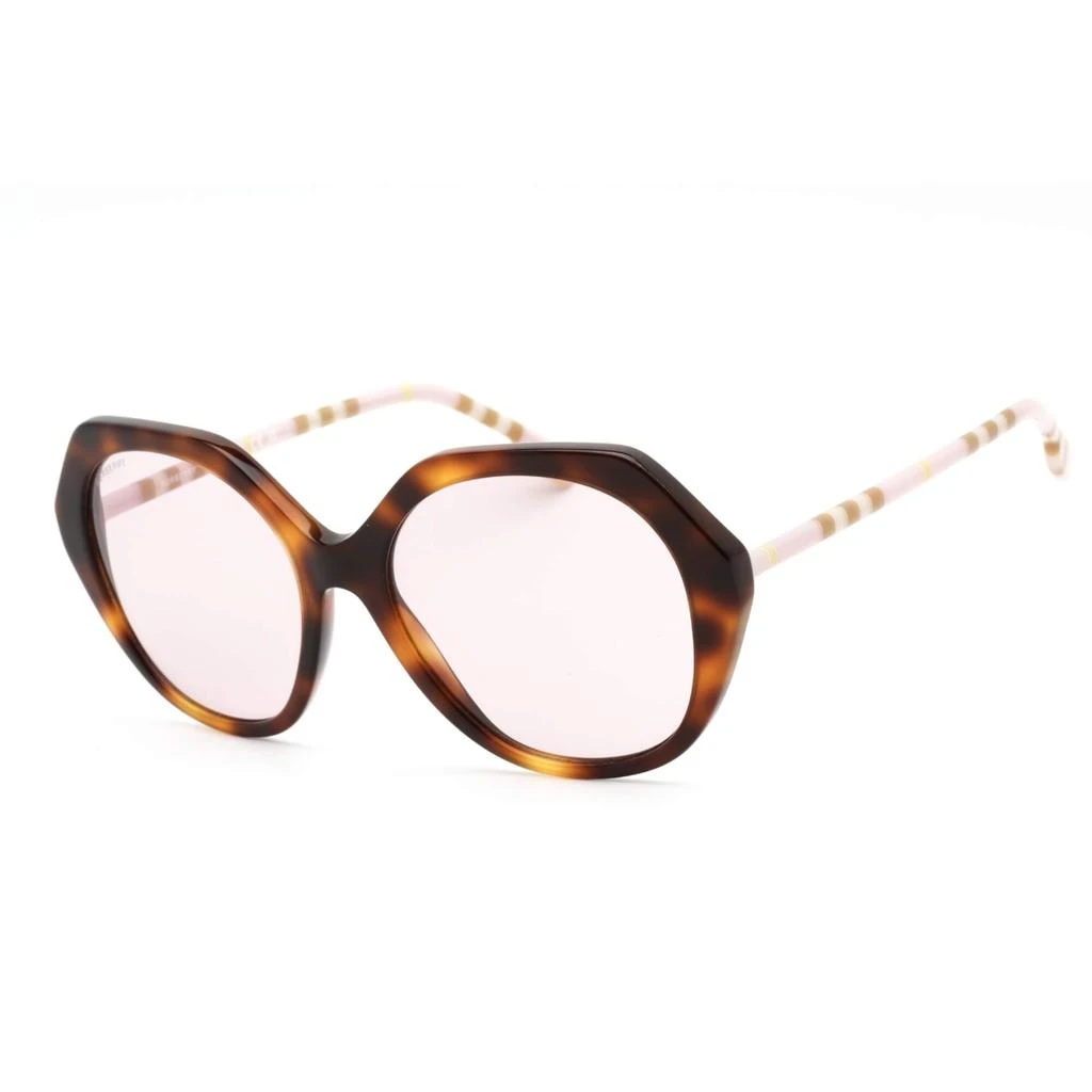 商品Burberry|Burberry Women's Sunglasses - Light Havana Plastic Frame Pink Lens | 0BE4375 4019/5,价格¥787,第1张图片