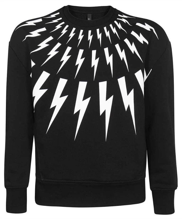 商品Neil Barrett|Neil Barrett Logo Printed Crewneck Sweatshirt,价格¥1672,第1张图片