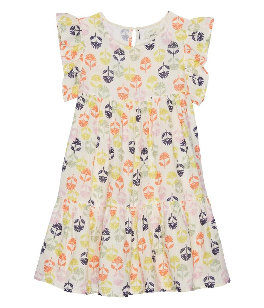 商品PEEK|Folk Flower Print Dress with Shine (Toddler/Little Kids/Big Kids),价格¥133,第1张图片