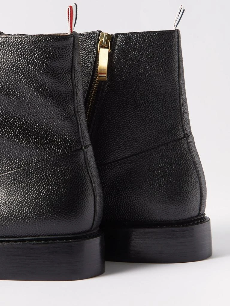 商品Thom Browne|Leather tricolour-trim penny loafer ankle boots,价格¥4953,第2张图片详细描述