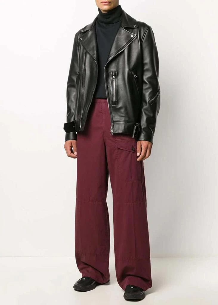 商品Acne Studios|Acne Studios Black Nate Clean Leather Jacket,价格¥6431,第4张图片详细描述
