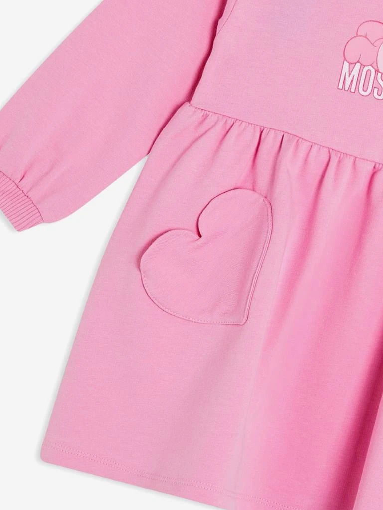 商品Moschino|Baby Girls Bear Logo Sweater Dress in Pink,价格¥1140,第4张图片详细描述