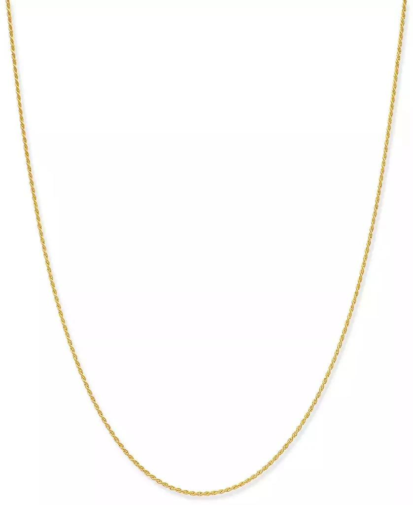 商品Giani Bernini|Giani Bernini Thin Rope Chain 16" Necklace (1.5mm) in 18k Gold-Plate Over Sterling Silver, Created for (Also in Sterling Silver),价格¥445,第1张图片