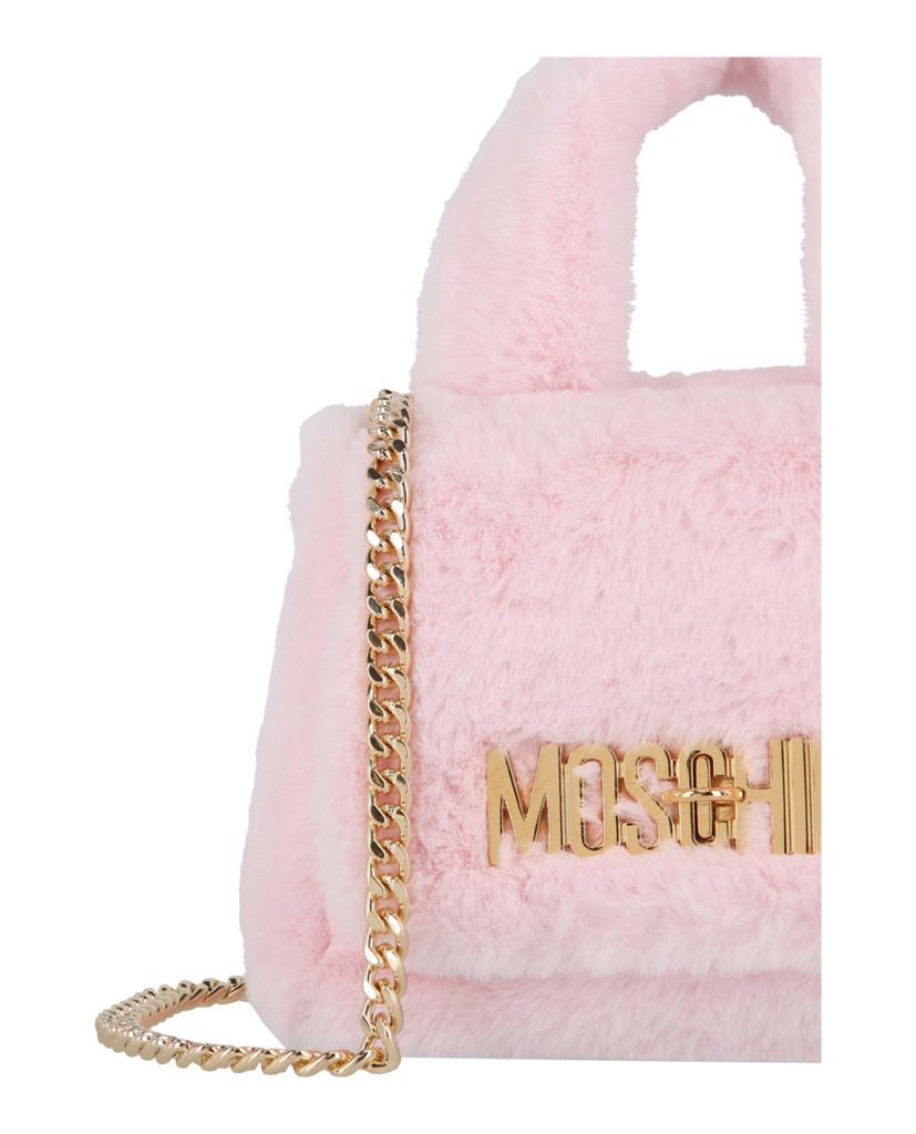 商品Moschino|Faux Fur Logo Crossbody Bag,价格¥4163,第5张图片详细描述