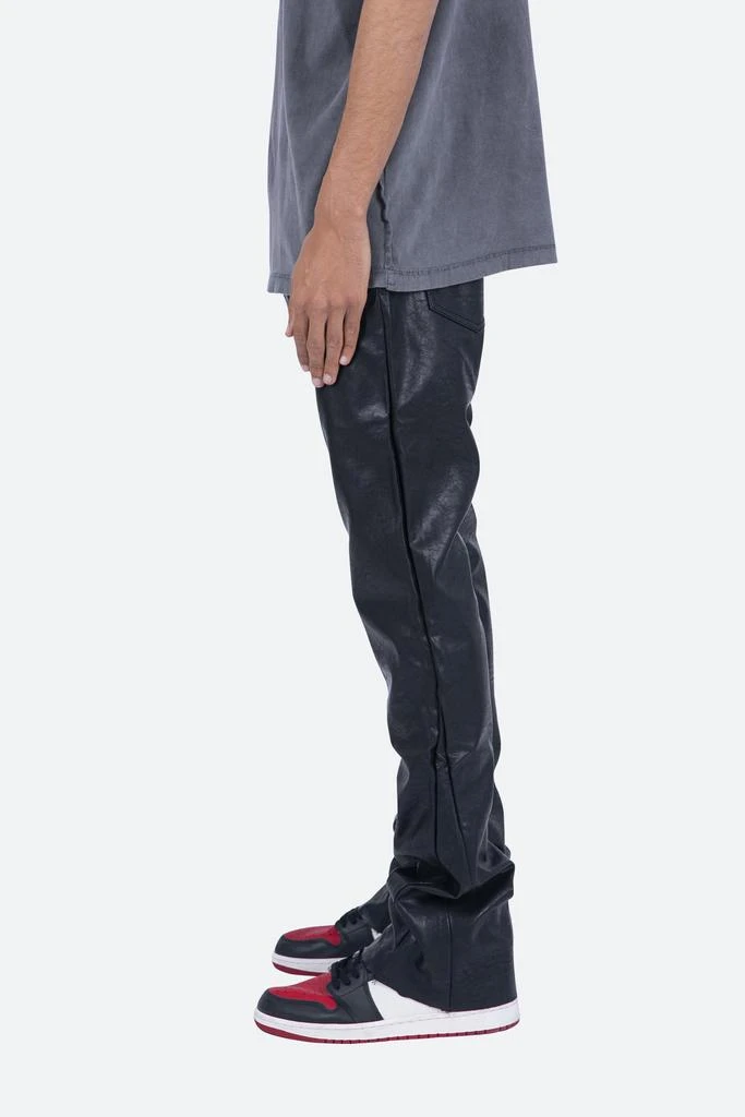 商品MNML|B169 Leather Flare Pants - Black,价格¥347,第3张图片详细描述