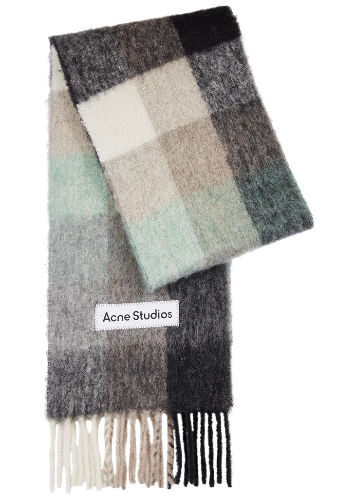 商品Acne Studios|Vally checked alpaca-blend scarf,价格¥2542,第1张图片