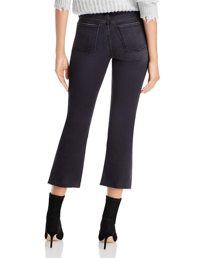 The Callie Mid Rise Crop Bootcut Jeans in Delphine商品第2张图片规格展示