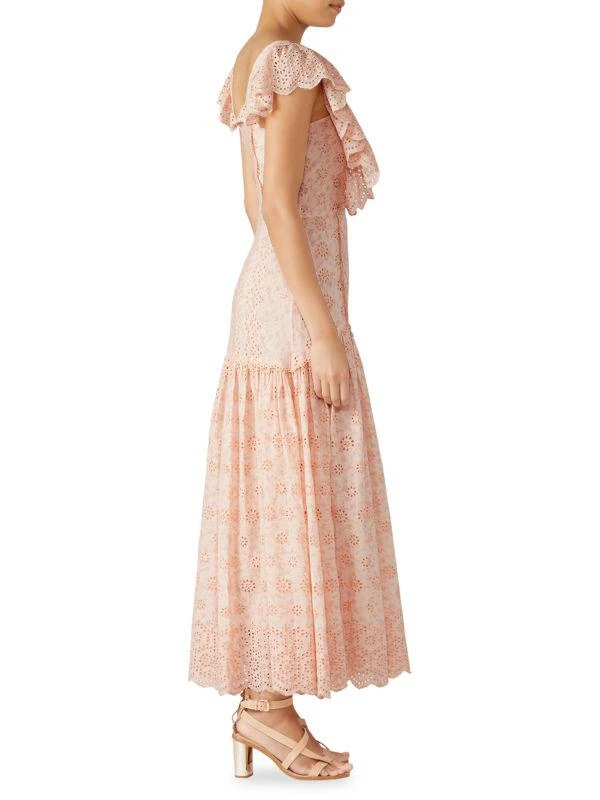 商品LOVESHACKFANCY|Cressida Eyelet Maxi Dress,价格¥599,第3张图片详细描述