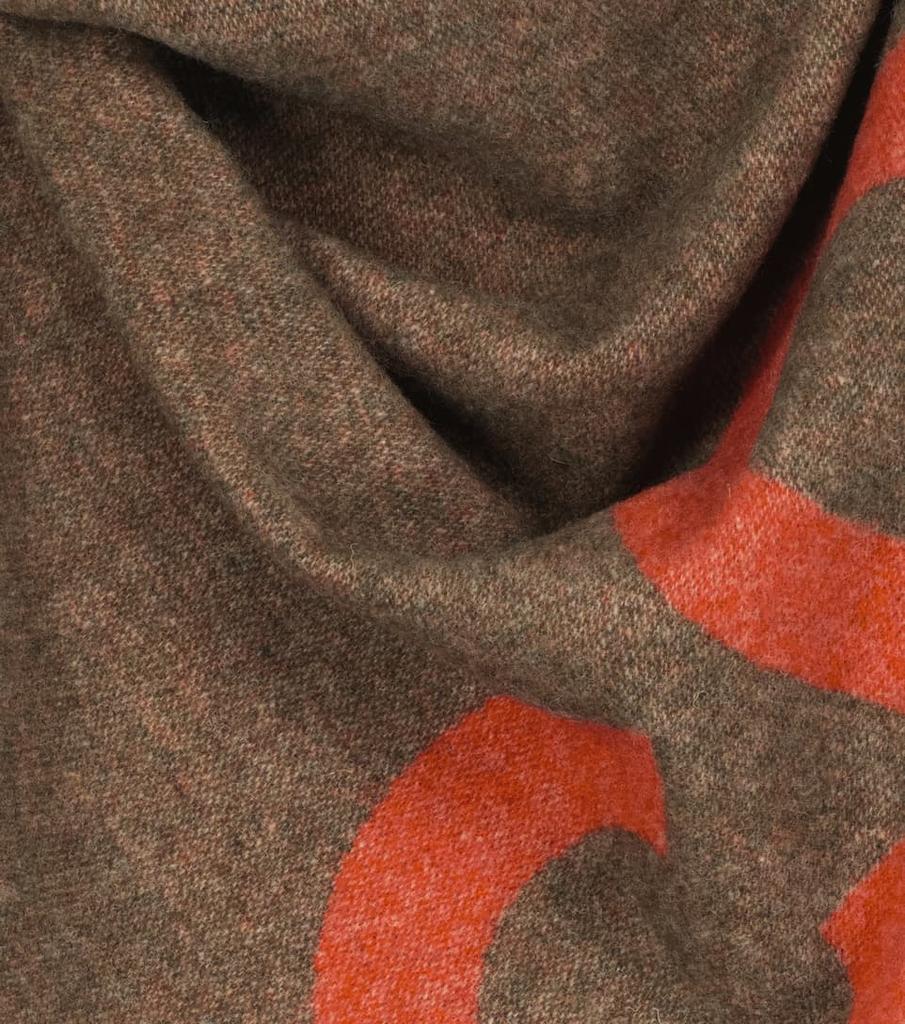 Logo intarsia wool-blend scarf商品第5张图片规格展示