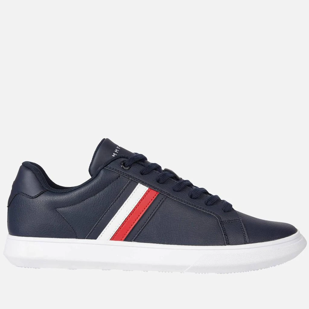 商品Tommy Hilfiger|Tommy Hilfiger Corporate Cup Stripe Leather Trainers,价格¥601,第1张图片