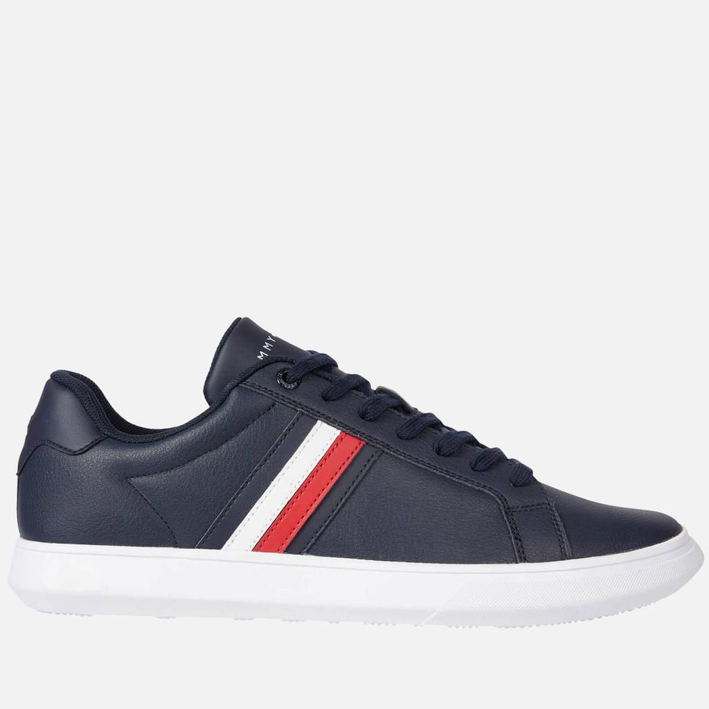 商品Tommy Hilfiger|Tommy Hilfiger Corporate Cup Stripe Leather Trainers,价格¥881,第1张图片