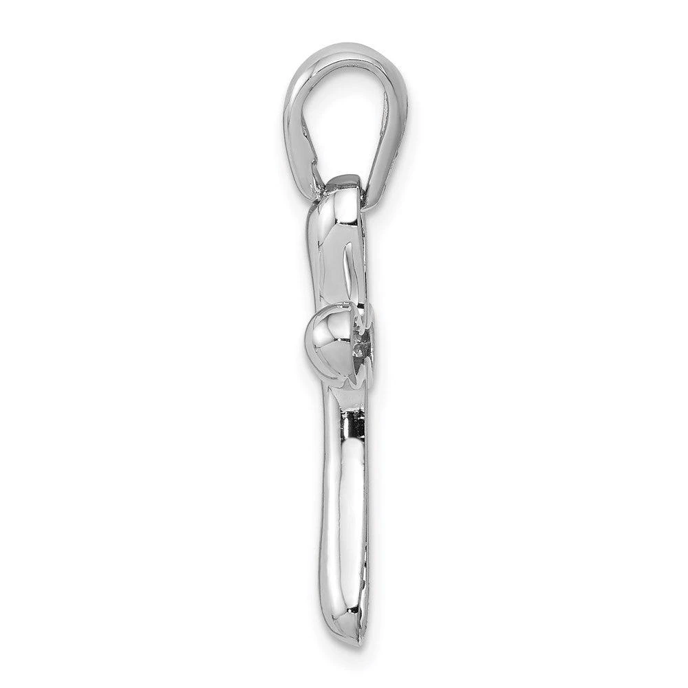 商品Diamond2Deal|14k White Gold Freeform Cross Pendant,价格¥2612,第2张图片详细描述
