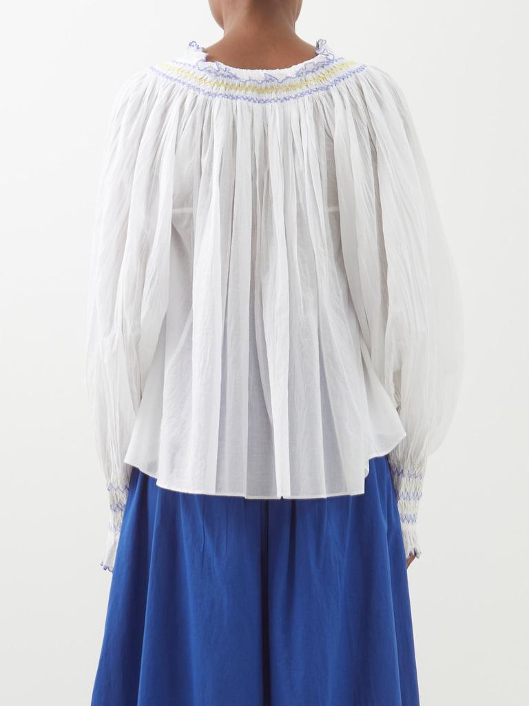 Vladia embroidered cotton blouse商品第5张图片规格展示